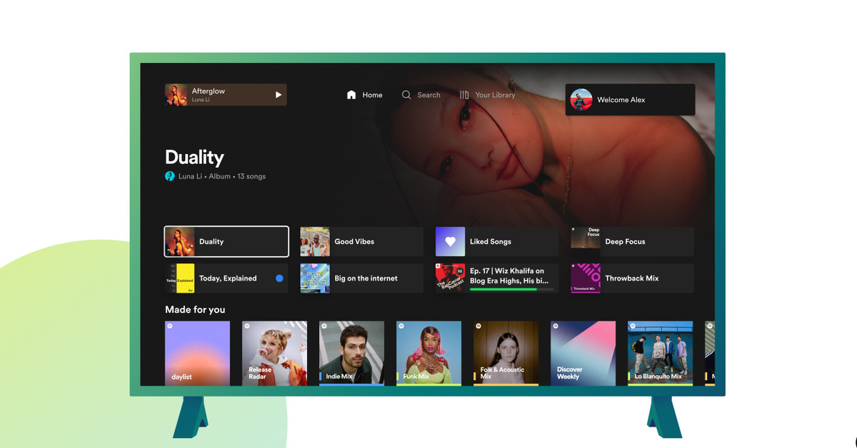 Spotify’s redesigned TV app works more like your phone – The TechLead