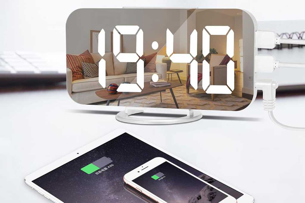 This mirrored alarm clock will definitely catch your eye. And it’s only $22. – The TechLead