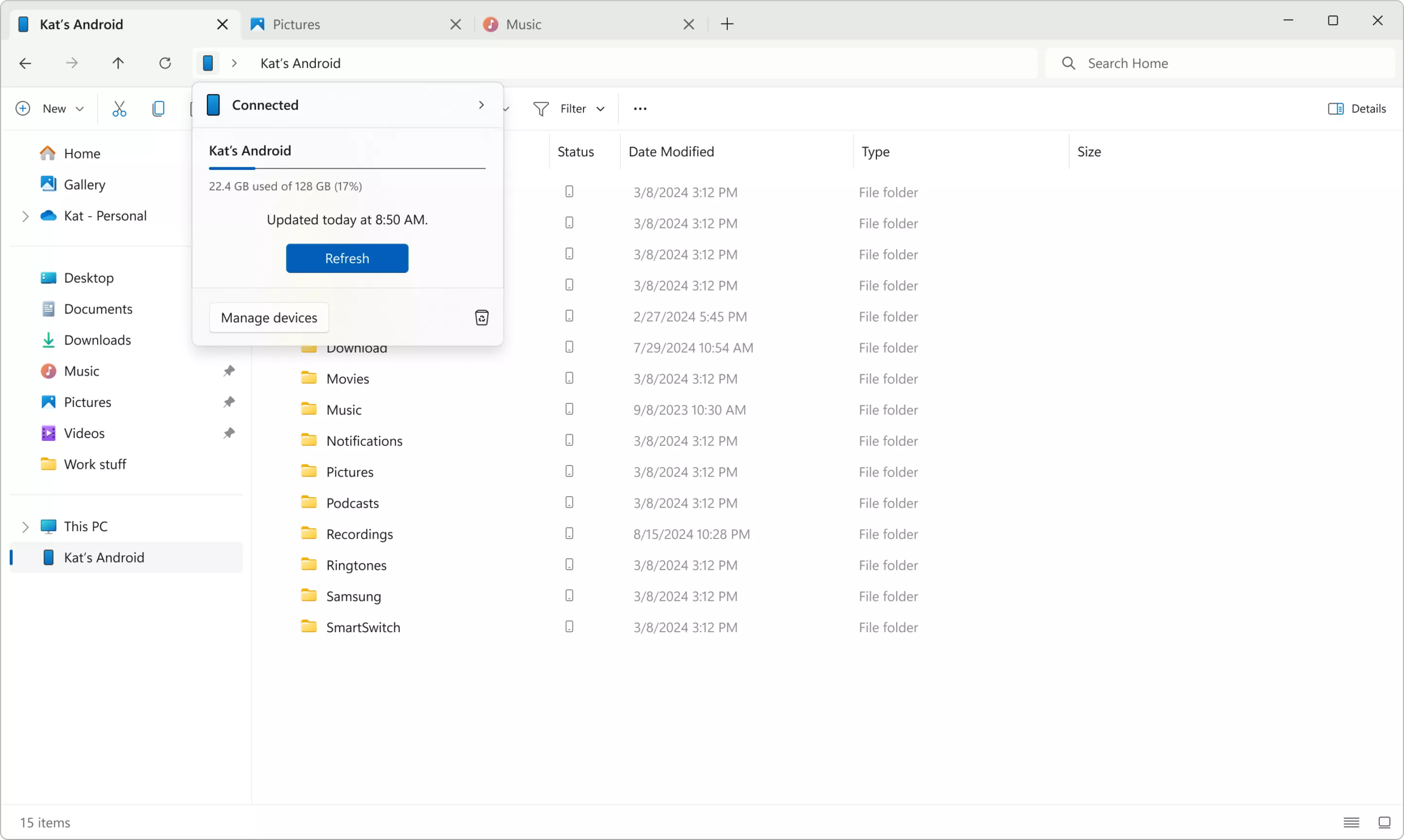 Windows 11’s latest feature lets you view your Android phone content in the File Explorer – The TechLead