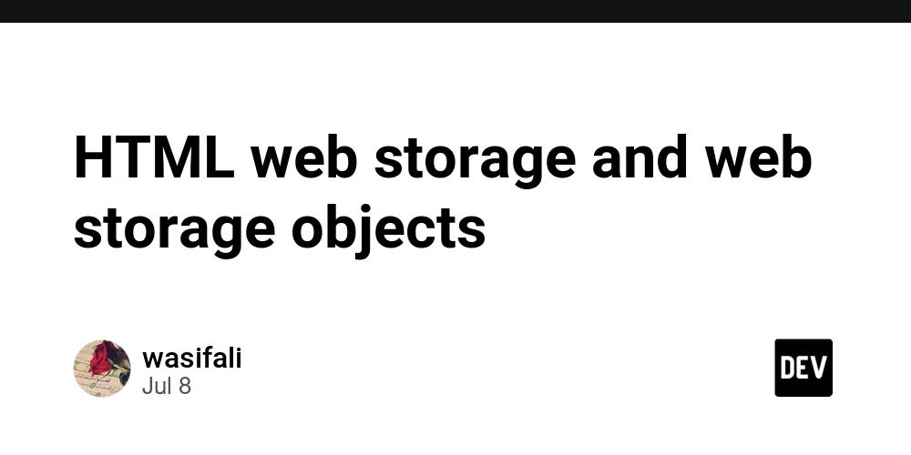 HTML web storage and web storage objects – The TechLead